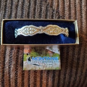 Montana Silversmiths Gold Filigree Fleur Cuff Bracelet